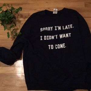 Simple Graphic Crew Neck